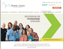 Tablet Screenshot of phoenix-society.org